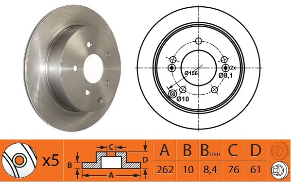SACHS BR11123 - Тормозные диски