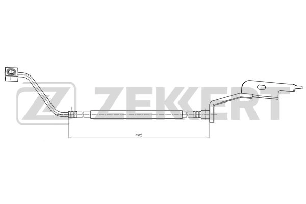 ZEKKERT BS-9486 - Тормозные шланги