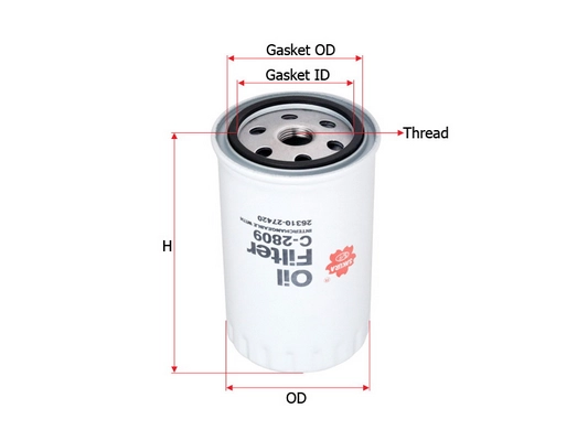 SAKURA AUTOMOTIVE C-2809 - Масляный фильтр