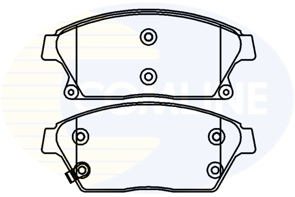 COMLINE CBP32037 - Комплект тормозных колодок, дисковый тормоз Comline