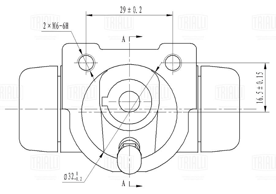 Рабочий тормозной цилиндр