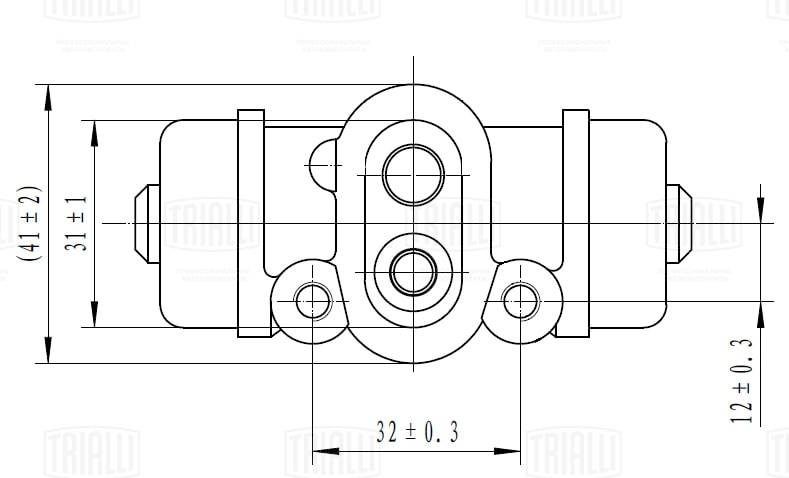 TRIALLI CF 0144 - Рабочий тормозной цилиндр
