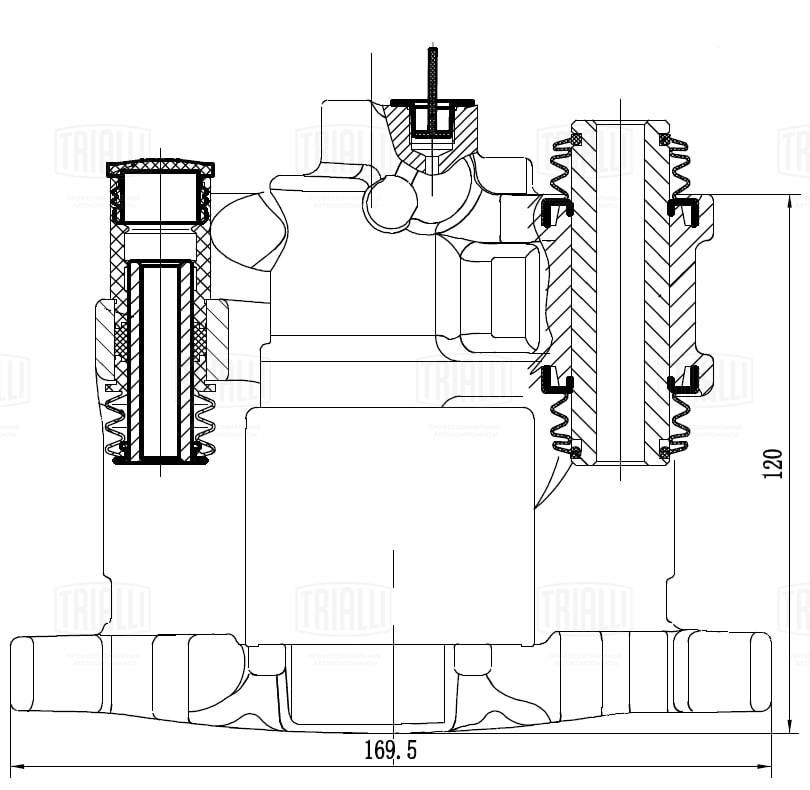TRIALLI CF 052310 - Тормозной суппорт