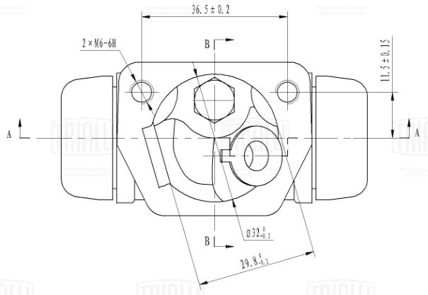 Рабочий тормозной цилиндр