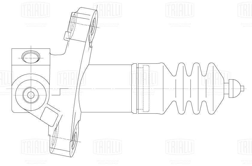 Рабочий цилиндр сцепления