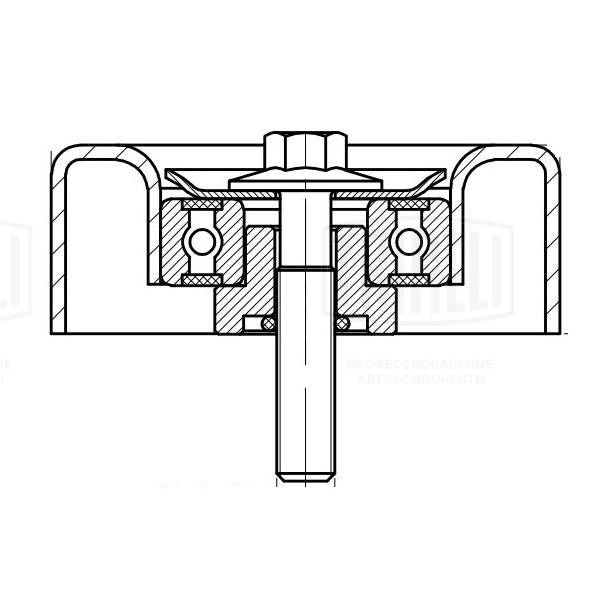 TRIALLI CM 5080 - Ролик обводной приводного ремня