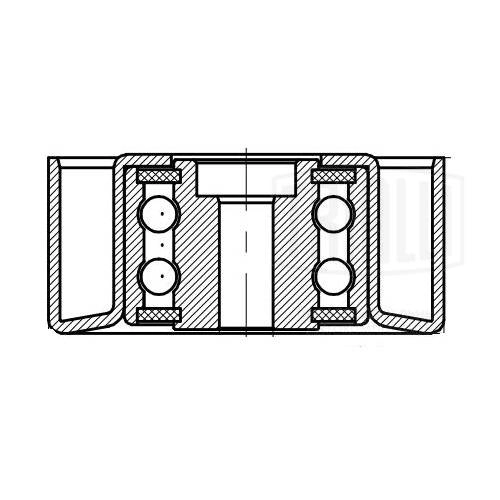 TRIALLI CM 5083 - Ролик обводной приводного ремня