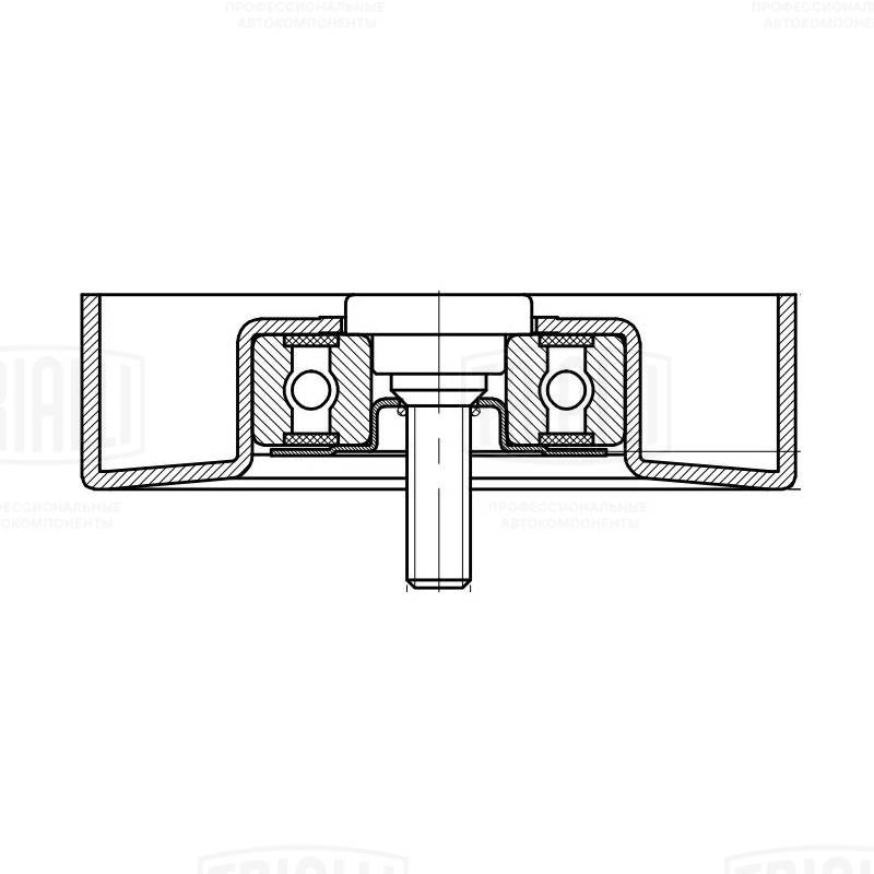 TRIALLI CM 5089 - Ролик обводной приводного ремня