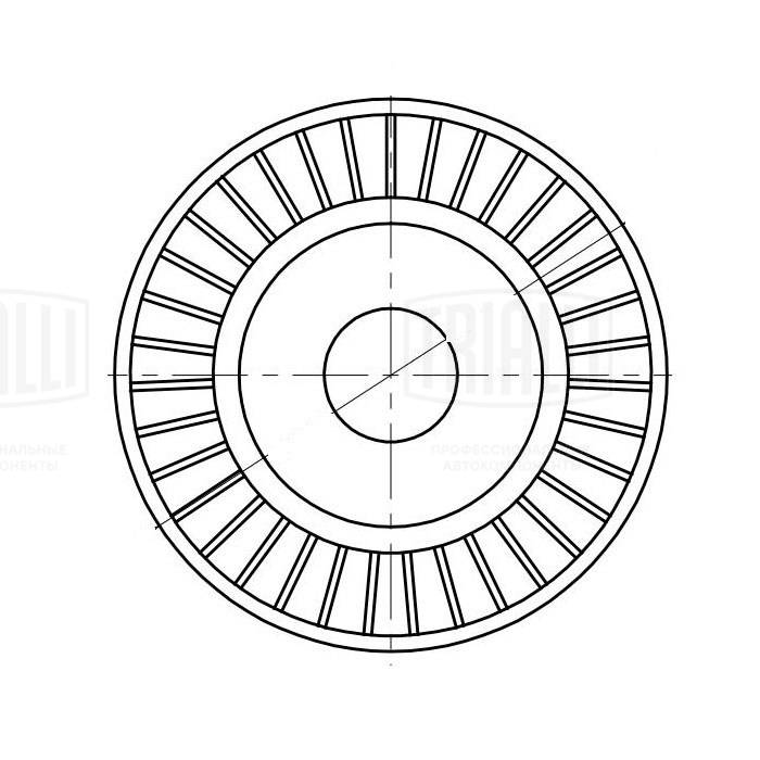 TRIALLI CM 5093 - Ролик обводной приводного ремня