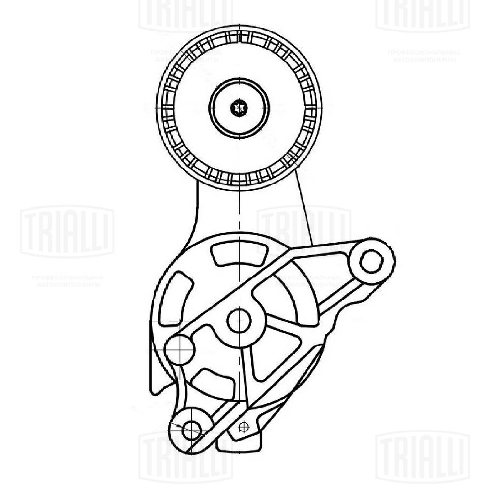 TRIALLI CM 5107 - Ролик обводной приводного ремня