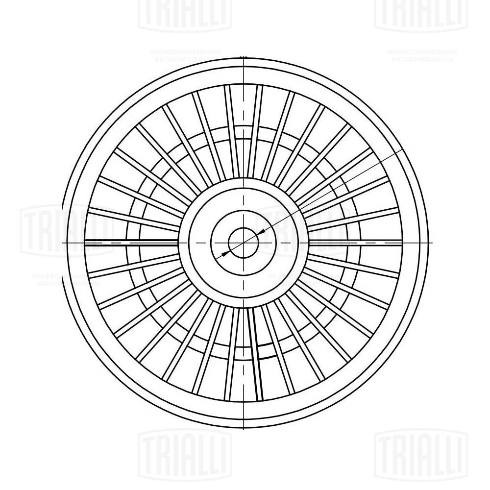 TRIALLI CM 5123 - Ролик обводной приводного ремня