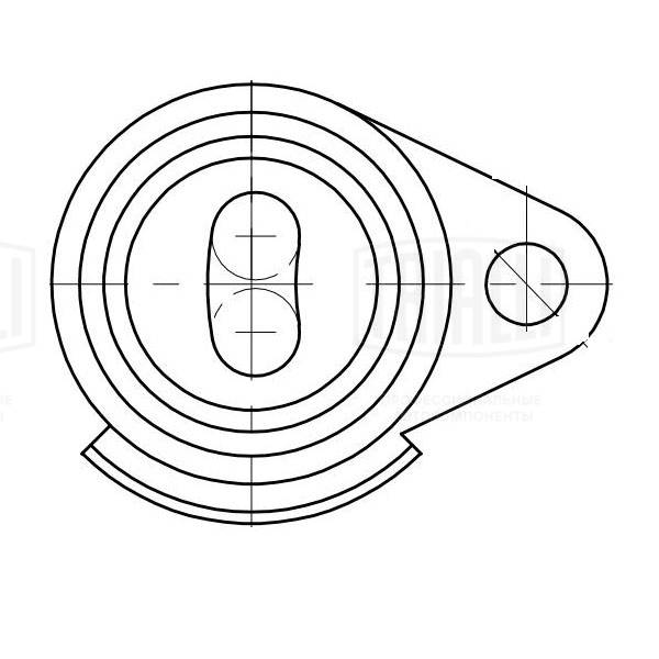 TRIALLI CM 5241 - Натяжной ролик ГРМ