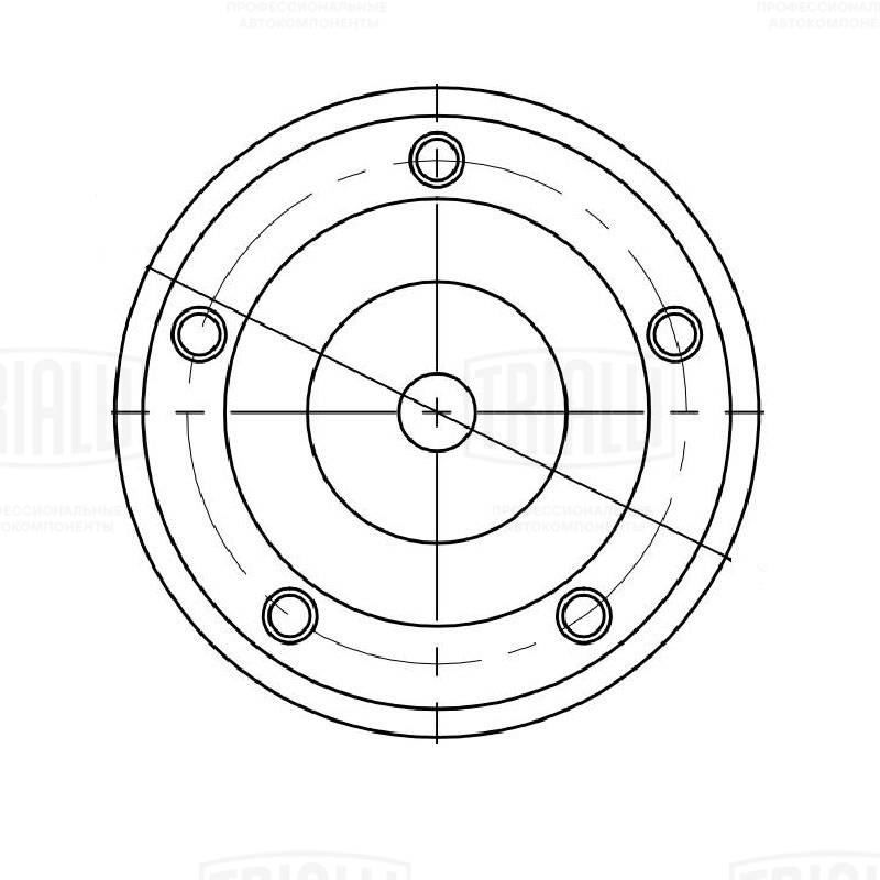 TRIALLI CM 5312 - Натяжной ролик ГРМ
