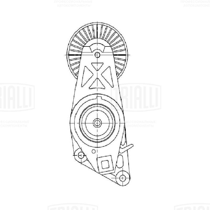 TRIALLI CM 5314 - Ролик обводной приводного ремня