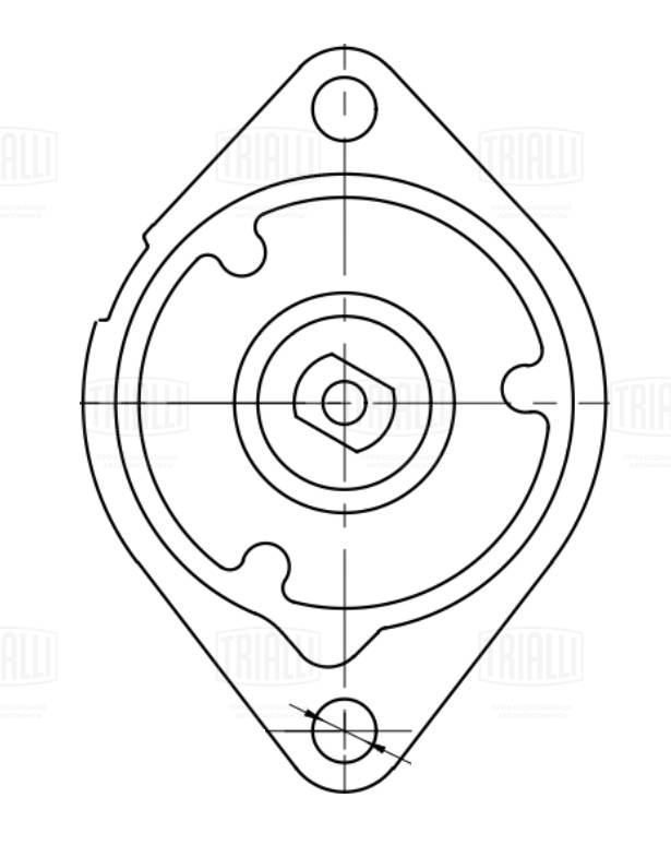 TRIALLI CM 5491 - Натяжитель ремня генератора