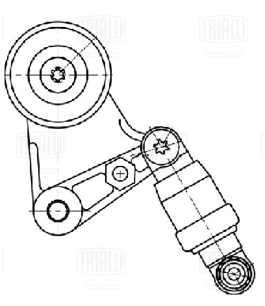 TRIALLI CM 5500 - Натяжитель ремня генератора