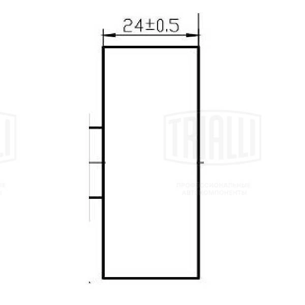 TRIALLI CM 5535 - Натяжитель ремня генератора