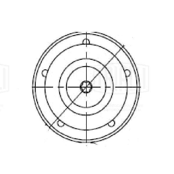 TRIALLI CM 5542 - Ролик обводной приводного ремня