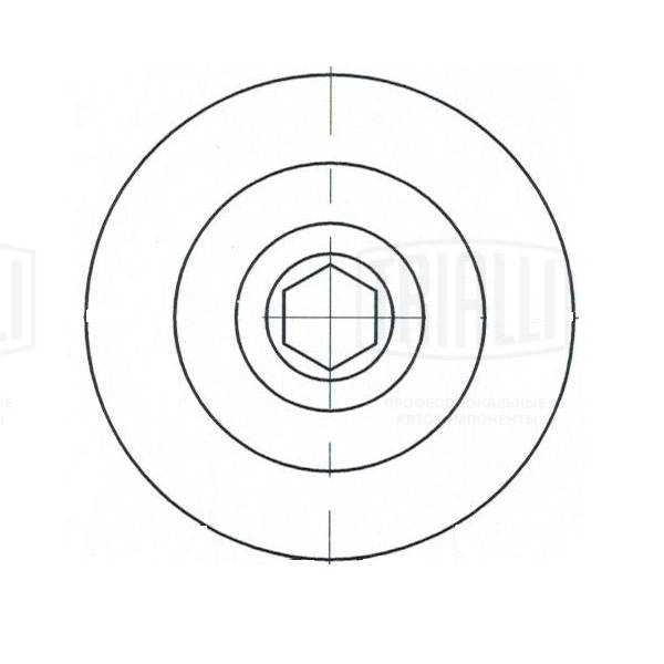 TRIALLI CM 5546 - Ролик обводной приводного ремня