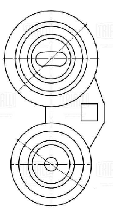 TRIALLI CM 5582 - Ролик обводной приводного ремня
