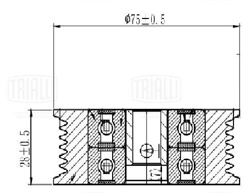 Ролик обводной приводного ремня