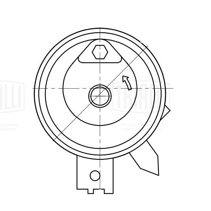 TRIALLI CM 6130 - Натяжной ролик ГРМ