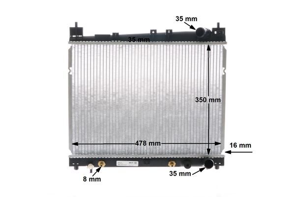 MAHLE CR 1523 000S - Радиатор охлаждения