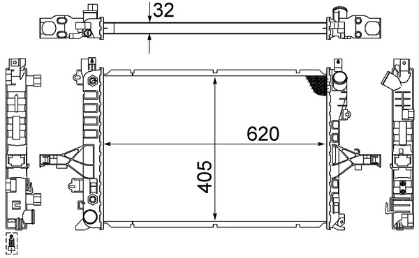 MAHLE CR 1547 000S - Радиатор охлаждения