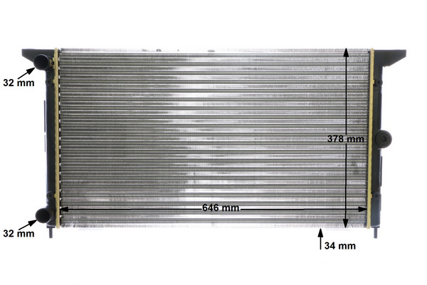 MAHLE CR 607 000S - Радиатор охлаждения