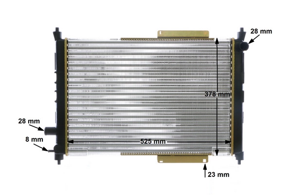 MAHLE CR 622 000S - Радиатор охлаждения