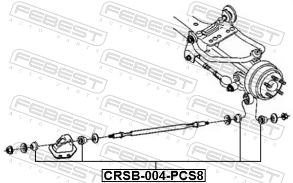 FEBEST CRSB-004-PCS8 - Сайлентблок