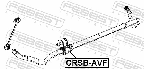 FEBEST CRSB-AVF - Втулки стабилизатора