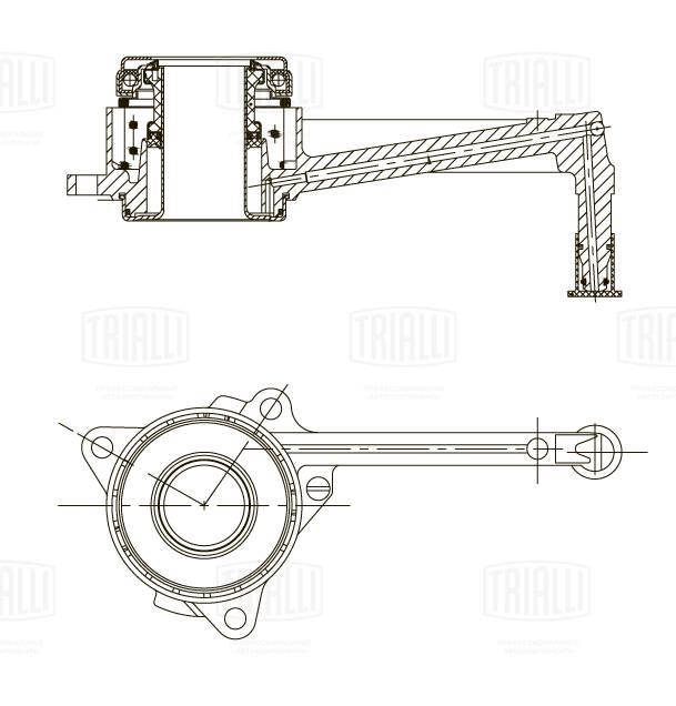 TRIALLI CT 1805 - Рабочий цилиндр сцепления