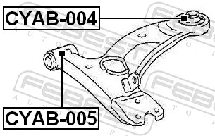FEBEST CYAB-005 - Сайлентблок