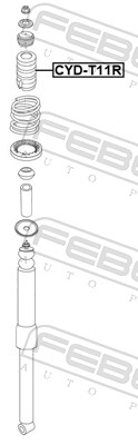 FEBEST CYD-T11R - Отбойник амортизатора