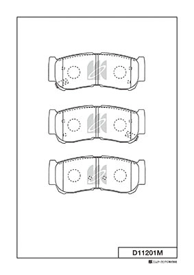 MK KASHIYAMA D11201M - Тормозные колодки 