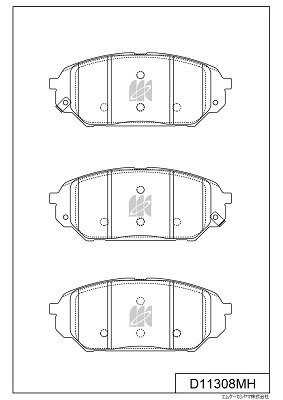 MK KASHIYAMA D11308MH - Тормозные колодки 