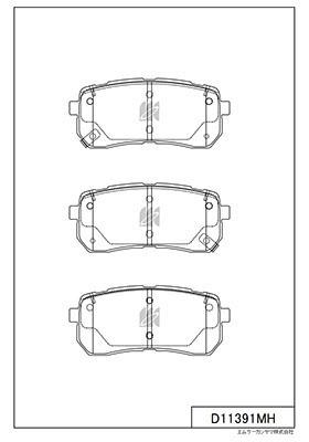MK KASHIYAMA D11391MH - Тормозные колодки 