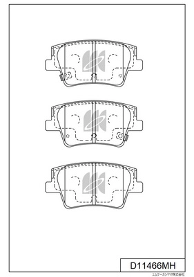 MK KASHIYAMA D11466MH - Тормозные колодки 