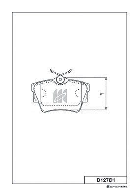 MK KASHIYAMA D1278H - Тормозные колодки 