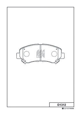 MK KASHIYAMA D1312 - Тормозные колодки 