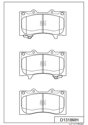 MK KASHIYAMA D1318MH - Тормозные колодки 