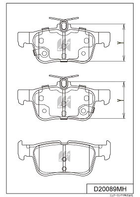 MK KASHIYAMA D20089MH - Тормозные колодки 