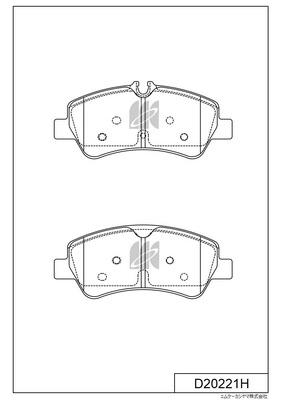 MK KASHIYAMA D20221H - Тормозные колодки 