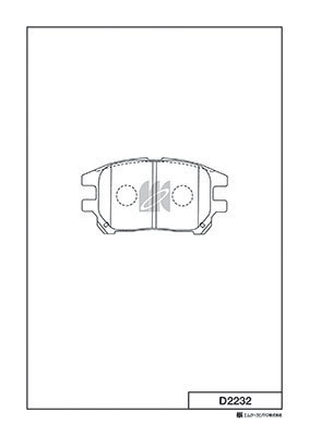 MK KASHIYAMA D2232 - Тормозные колодки 