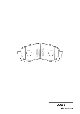 MK KASHIYAMA D7058 - Тормозные колодки 