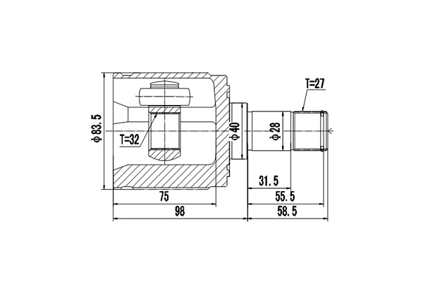 DYNAMATRIX DCV623009 - ШРУС