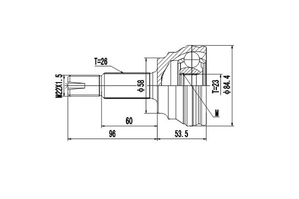 DYNAMATRIX DCV859036 - ШРУС