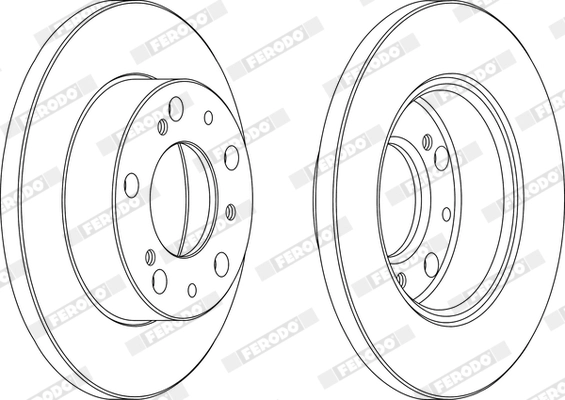 FERODO DDF063 - Тормозной диск PREMIER