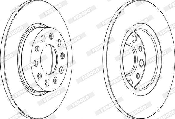 FERODO DDF1452 - Тормозной диск PREMIER